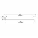 Ver imagem 2 de Porta Toalha Perflex Quadra Banho Preto Fosco 12120424