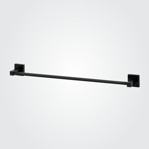 Porta Toalha Perflex Quadra Banho Preto Fosco 12120424