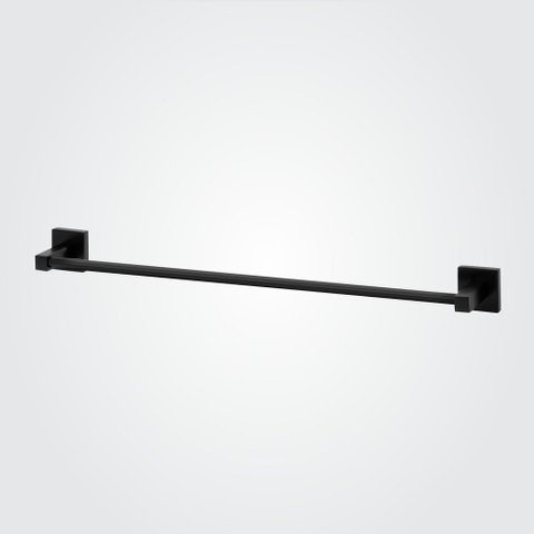 Porta Toalha Perflex Quadra Banho Preto Fosco 12120424