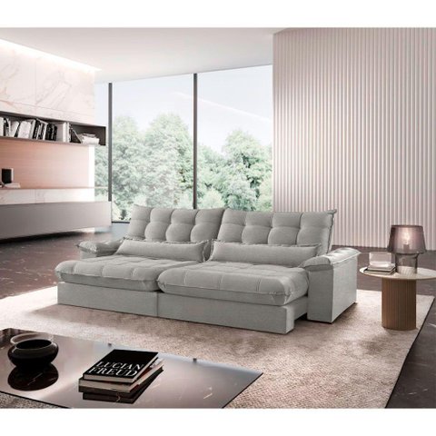 Sofá Classic Linho 02 Módulos 80 Cm B25 Meu Sofá Online A230 Linho Cinza