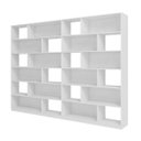 Ver imagem 2 de Estantes Livreiros Escritório Home Office 240x187,5cm com 24 Nichos Branco