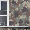Papel Parede Adesivo Quarto Camuflagem Exercito Verde 3.5M - 1
