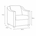 Ver imagem 6 de Kit 2 Poltrona Decorativa para Sala de Espera Mila Recepção Escritório Consultório Corino