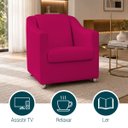 Ver imagem 4 de Kit 2 Poltrona Decorativa para Sala de Espera Mila Recepção Escritório Consultório Corino