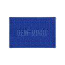 Ver imagem 1 de Capacho de Porta Pvc Antiderrapante 60x40cm - Bv Azul