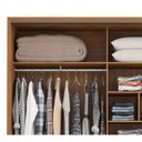 Ver imagem 5 de Guarda-roupa Casal 2 Portas de Correr Belga Amendola Grafito Demartez