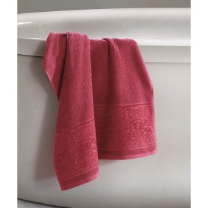 Toalha de Banho Confort Felpuda Jacquard Barra Velour Dohler Vinho