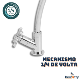 Torneira Cozinha Abs Bancada Bica Móvel 1169 C31 Cromada 1/4 de Volta - 3