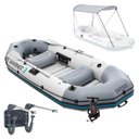 Ver imagem 1 de Bote Inflável Intex Mariner 3 Par Remos Bomba Capota Suporte Motor