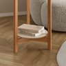 Mesa Lateral Lizz Off White com Cedro - Casa D - 5