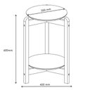 Ver imagem 6 de Mesa Lateral Lizz Off White com Cedro - Casa D
