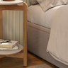 Mesa Lateral Lizz Off White com Cedro - Casa D - 4