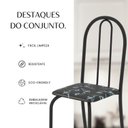 Ver imagem 7 de Conjunto de Mesa Tubular 70x70cm Tampo em MDF com 4 Cadeiras Ane B Preto