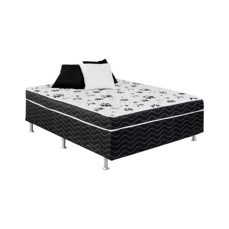 Cama Box Conjugado Casal Estrutura Ortopédica - (138x188x43) Cama Box Conjugado Casal Estrutura Ortopédica - (138x188x43)