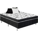 Ver imagem 1 de Cama Box Conjugada Ortopedica Casal D26 Supreme138x188x 52cm Preto