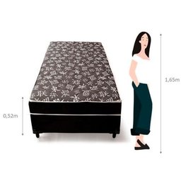 Cama Solteirão Conjugado Especial Ortopédico - Preto - 3
