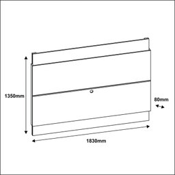 Painel para TV até 60 Polegadas 183cm Expand Casa D - 4 Painel para TV até 60 Polegadas 183cm Expand Casa D - 4