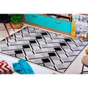 Ver imagem 1 de Tapete Sala Esc. 2,00x2,50 Antiderrapante Preto/ Cinza A-118