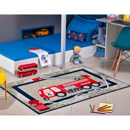 Tapete Infantil 1,00x1,50 Antiderrapante Quarto Marinho I-90 - 1