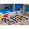 Tapete Infantil 1,00x1,50 Antiderrapante Quarto Preto I-91 - 1