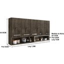 Ver imagem 3 de Armario de Parede 5 Portas Castani com Branco Brienza