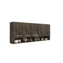 Ver imagem 2 de Armario de Parede 5 Portas Castani com Branco Brienza