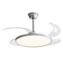 Ver imagem 1 de Ventilador de Teto Aliseu Lótus Bivolt Prata com Controle Remoto