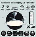 Ver imagem 2 de Ventilador de Teto Aliseu Lótus Bivolt Prata com Controle Remoto