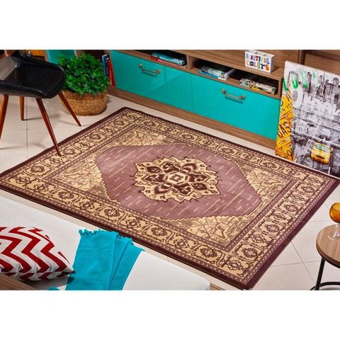 Tapete Sala Esc. 2,00x2,50 Antiderrapante Tabaco A-116