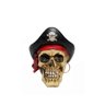 Estatua Caveira Crânio Decorativa em Resina Pirata - 1
