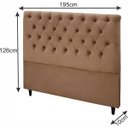 Ver imagem 3 de Cabeceira King Size Embaixatriz Suede para Colchão Box 193 cm Simbal
