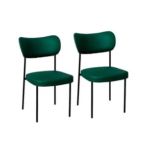 2 Cadeira Sala de Jantar Pés em Aço Verona Sintetico Ds Home