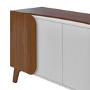 Ver imagem 5 de Balcão Buffet Seleto 4 Portas 2 Prateleiras Cedro/off White - Pnr Móveis
