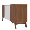 Ver imagem 6 de Balcão Buffet Seleto 4 Portas 2 Prateleiras Cedro/off White - Pnr Móveis
