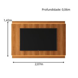 Rack Marrocos Lukaliam Móveis com Painel e Led até 75" - 3