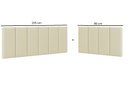 Ver imagem 7 de Cabeceira em L para Cama Box Solteiro Proteção Lateral Estofada - Areia Suede