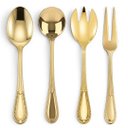 Ver imagem 4 de Faqueiro Maleta Soliges 72 Peças em Aço Inox Dourado 37X47X17cm