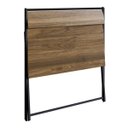 Ver imagem 2 de Mesa Escrivaninha Dobravel Sw014 Preto Noce Oro Pp Milani Store