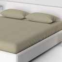 Ver imagem 2 de Lençol Acácia Queen Liso Avulso Com Elástico 01 Peça Caqui