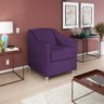 Poltrona Decorativa Catar Suede Roxo - ADJ Decor - 2