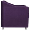 Poltrona Decorativa Catar Suede Roxo - ADJ Decor - 5
