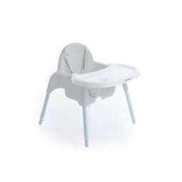 Cadeirinha Refeição Infantil Macaron 2 Posições Altura Cinza Voyage - 2