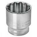 Ver imagem 1 de Soquete Estriado 22 Mm Encaixe 1/2´´ com Acabamento Cromado