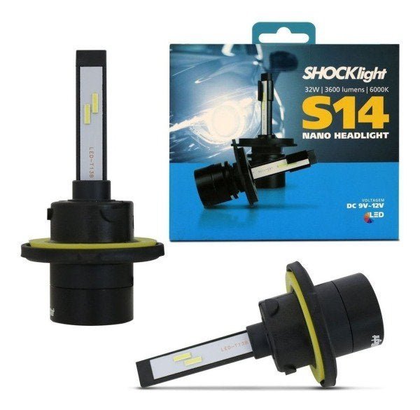 Lâmpada Super Led Mini Shocklight 32w S14 Nano H13 6000k