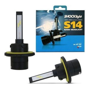 Lâmpada Super Led Mini Shocklight 32w S14 Nano H13 6000k