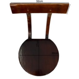 Kit 2 Banqueta Bistrô com Encosto Cozinha Balcão Bancada Bar Imbuia - 4