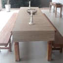 Ver imagem 3 de Rolo 1Mt Forro de Palha Junco, Tapete, Esteira, Caminho de Mesa