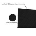 Ver imagem 4 de Cabeceira Painel Solteiro 0,90m Esmeralda Corano - Pallazio - Preto