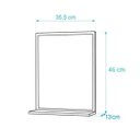 Ver imagem 3 de Espelho para Banheiro Boreal 46 x 35cm Branco com Prateleira