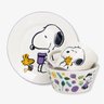Kit 3 Peças Bowl, Caneca e Prato Snoopy Zonacriativa Kit Alimento - 1